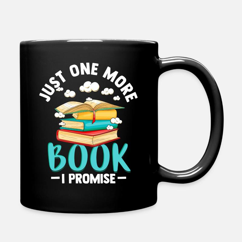 Buch - Tasse einfarbig - Schwarz
