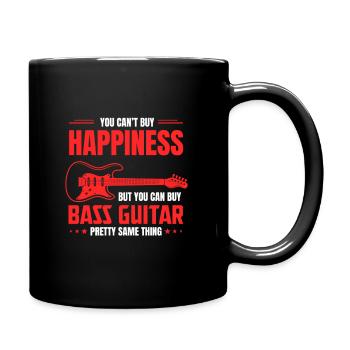 Bassist Tshirt Guitariste cadeau contrebasse ebass - Mug uni - noir - Droite