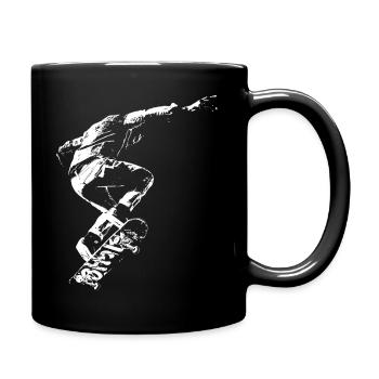 Skater Boy Fly High Street Art - Mug uni - noir - Droite