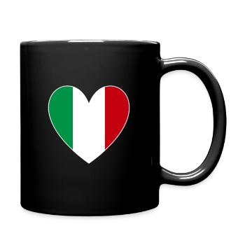 Italy Heart - Full Colour Mug - black - Right