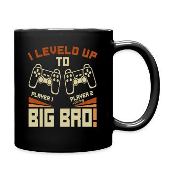 I Leveled Up To Big Bro - Neuer Gaming Bruder - Tasse einfarbig - Schwarz - Rechts