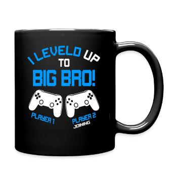 Finally Big Bro - Video Games Gaming Brother - Full Colour Mug - black - Right