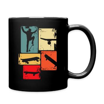 Skater Skateboard Stunt Skater Boys - Full Colour Mug - black - Right