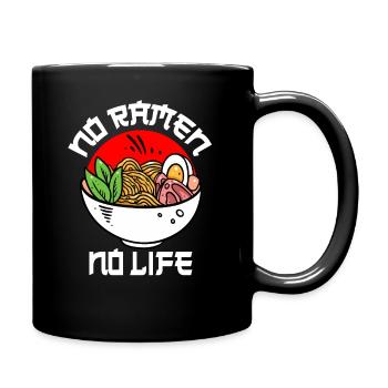 No ramen no life Anime Japan Nudeln Sushi Manga - Tasse einfarbig - Schwarz - Rechts