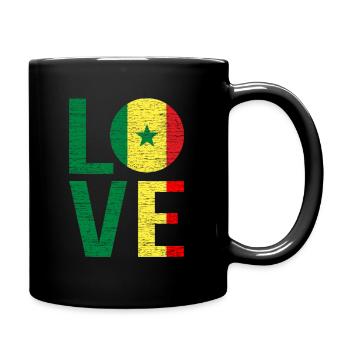 Senegal - Tasse einfarbig - Schwarz - Rechts