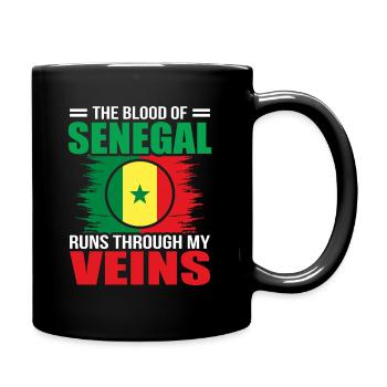 Senegal - Tasse einfarbig - Schwarz - Rechts