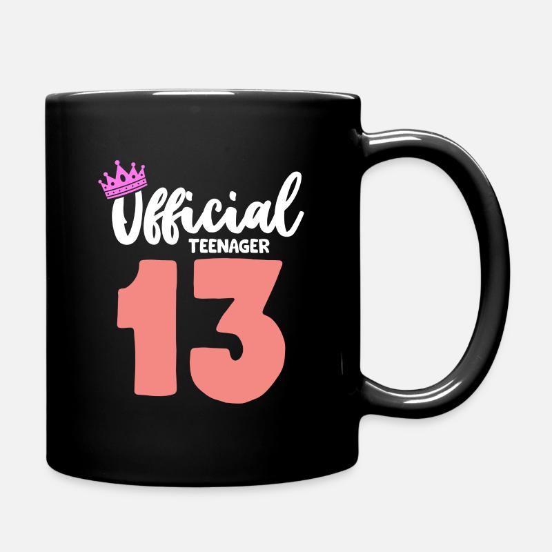 Adolescente Official Ado 13 ans anniversaire - Mug uni - noir