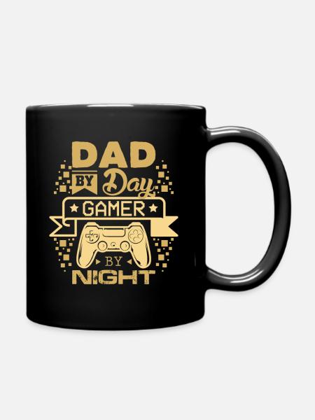 Gamer Dad - Tasse einfarbig - Schwarz