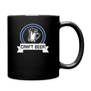 Craft Beer Lustige Bier Sprüche - Tasse einfarbig - Schwarz - Rechts