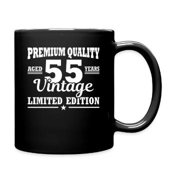 55 ans vintage anniversaire 55 anniversaire cadeau - Mug uni - noir - Droite