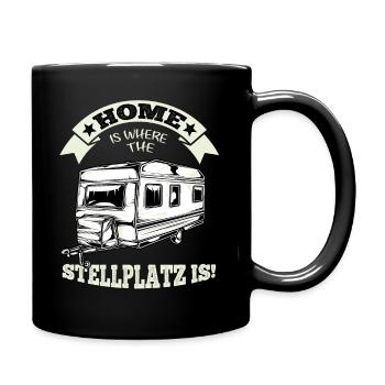 Home Is Where The Emplacement Is Caravane Camping - Mug uni - noir - Droite
