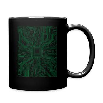 PROCESSEUR Ordinateur-carte mère Informaticien - Mug uni - noir - Droite