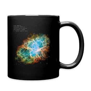 Crab Nebula - Tasse einfarbig - Schwarz - Rechts