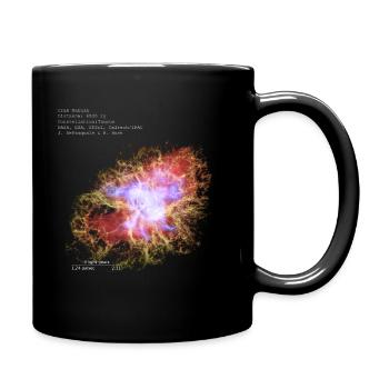 Crab Nebula - Full Colour Mug - black - Right