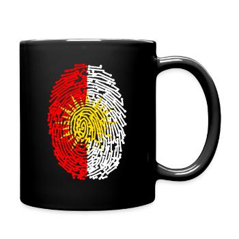 Ezdixan Finger abdruck Yezidi Ezidi Flagge - Tasse einfarbig - Schwarz - Rechts