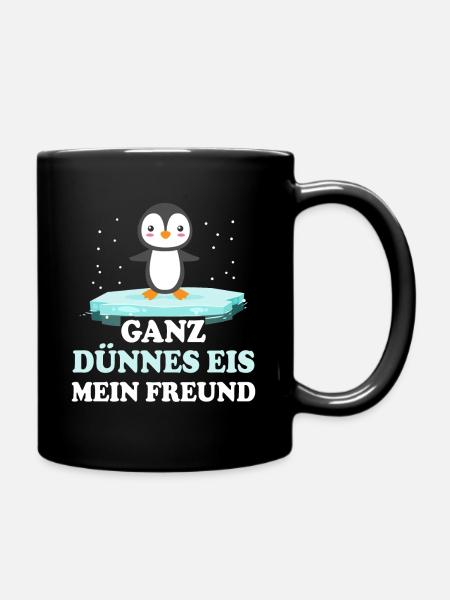 Pinguin - Tasse einfarbig - Schwarz