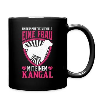 Kangal Frau Anatolischer Hirtenhund Karabasch - Tasse einfarbig - Schwarz - Rechts