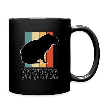 Cochon d’eau Capybara Rongeur Capibara Amant - Mug uni - noir - Droite