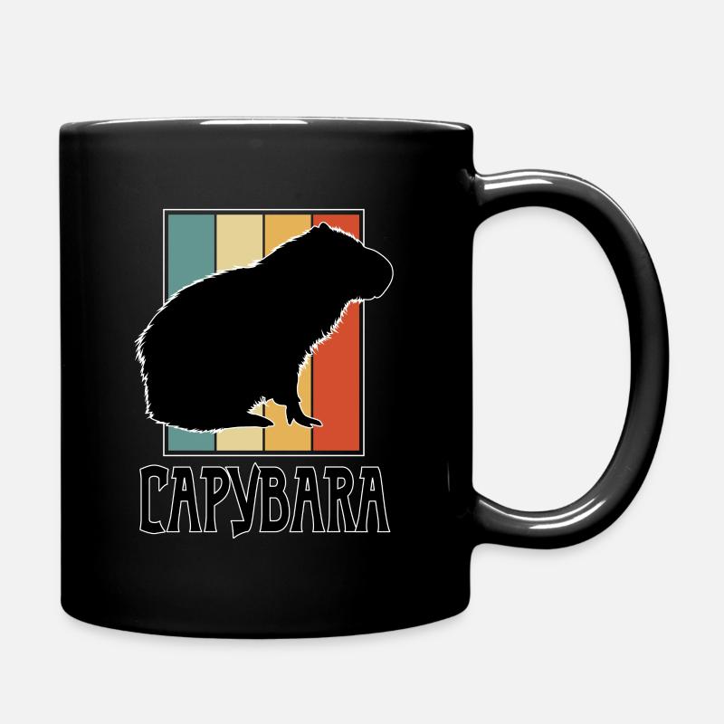 Cochon d’eau Capybara Rongeur Capibara Amant - Mug uni - noir