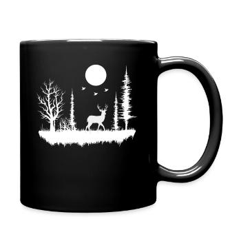 Forest Nature Wilderness - Full Colour Mug - black - Right