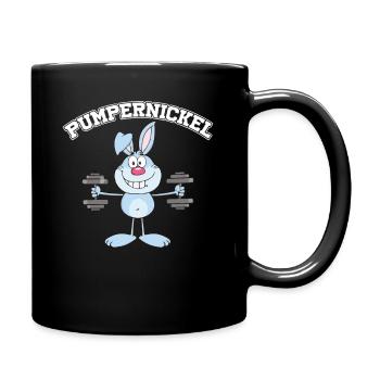 Muscle Fitness Bodybuilding Gym Muskel Mann Men - Tasse einfarbig - Schwarz - Rechts