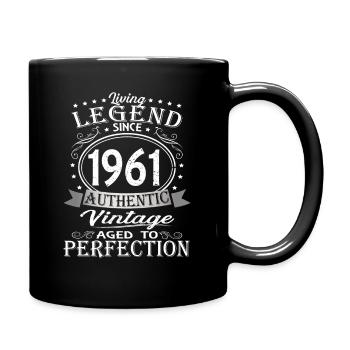 Born in 1961 - Full Colour Mug - black - Right
