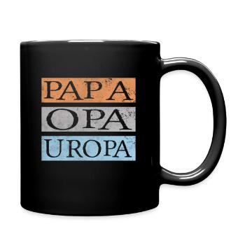 Uropa Retro - Tasse einfarbig - Schwarz - Rechts