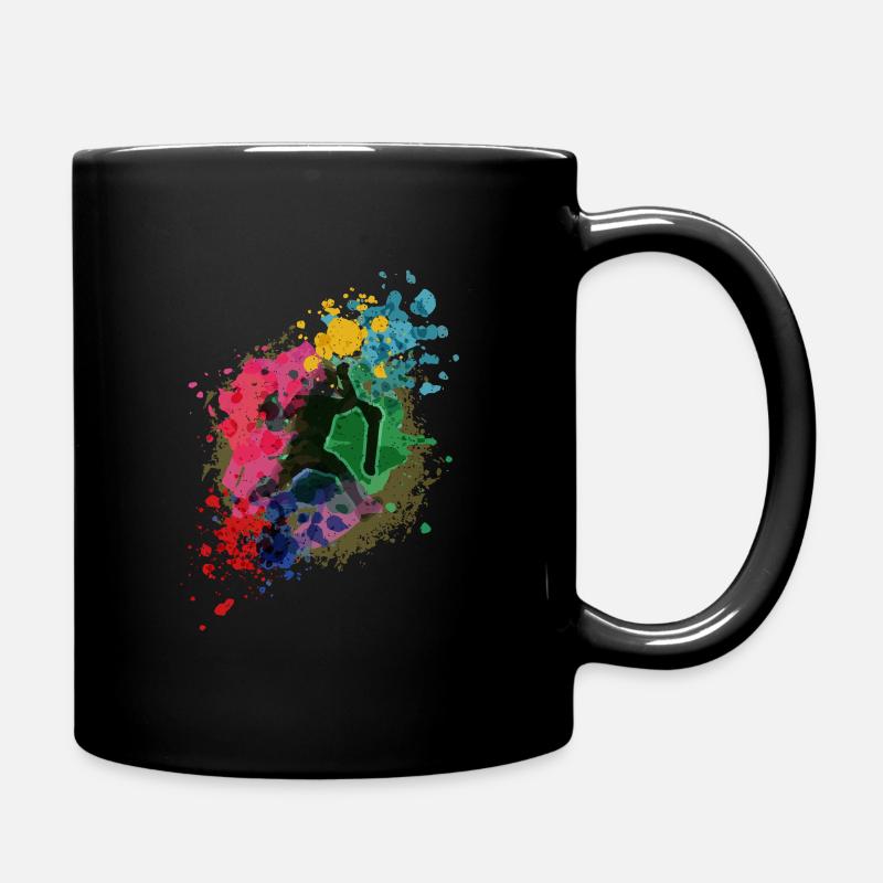 Scooter Tretroller Stunts Skatepark - Full Colour Mug - black