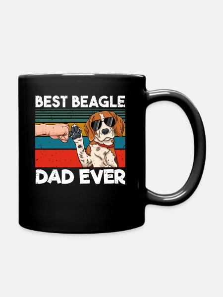 Meilleur Beagle Dad Ever - Mug uni - noir