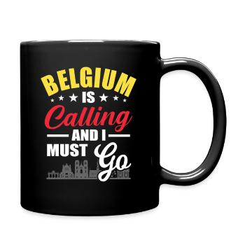 Belgium - Full Colour Mug - black - Right