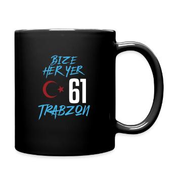 Bize her yer Trabzon - Tasse einfarbig - Schwarz - Rechts