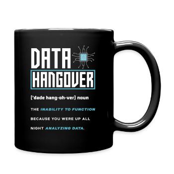 Daten-Engineering Datenanalyse - Tasse einfarbig - Schwarz - Rechts
