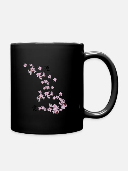 Fleurs de cerisier début de printemps - Mug uni - noir