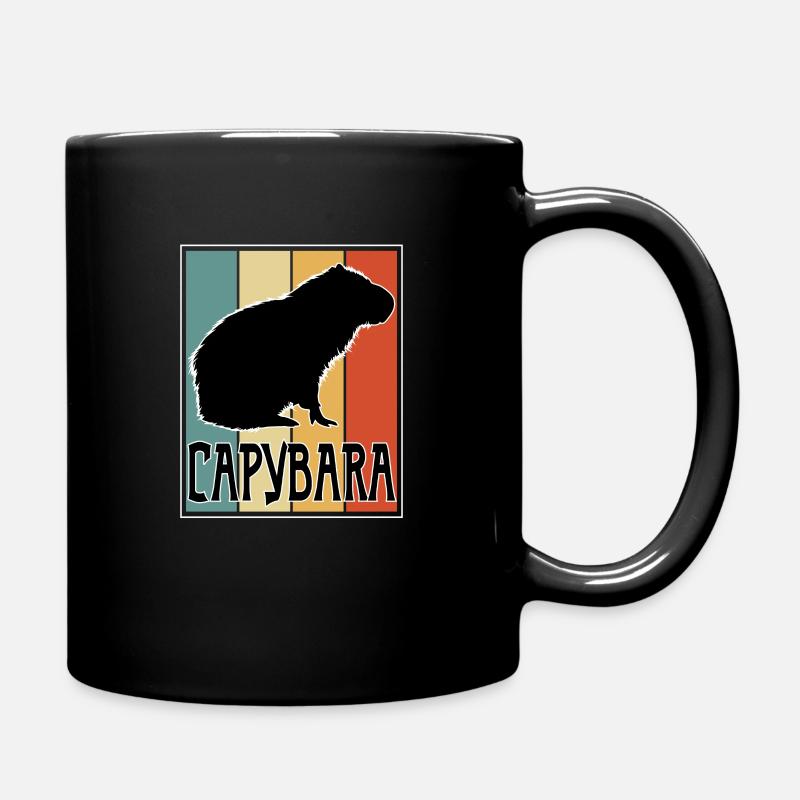 Capybara rongeur cochon d’eau Capibara Amant - Mug uni - noir
