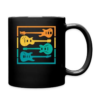 Guitare Électrique Guitares Électriques Guitare Électrique Basse Instrument - Mug uni - noir - Droite