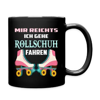 ROLLSCHUH ROLLSCHUHE Inline Skating Skater - Tasse einfarbig - Schwarz - Rechts