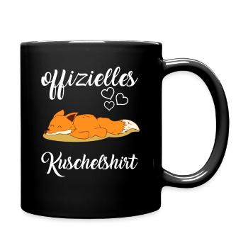 Offizielles Kuschelshirt Ich mag halt einfach Füch - Tasse einfarbig - Schwarz - Rechts