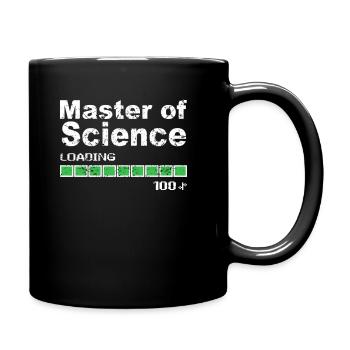 Master of Science Loading - Master's Degree University FH - Full Colour Mug - black - Right