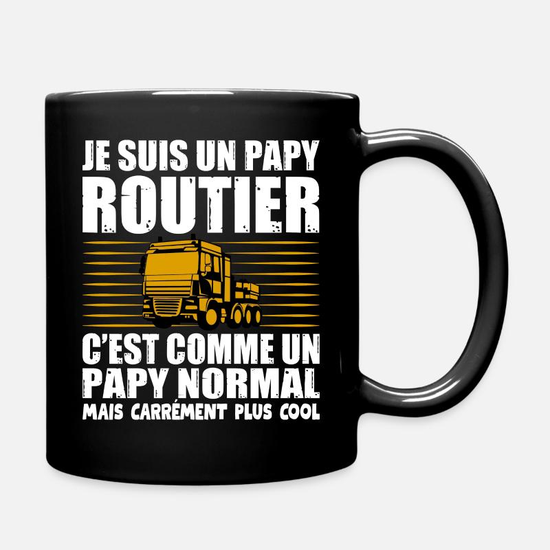 idee cadeau papy pour un papy routier - Mug uni - noir