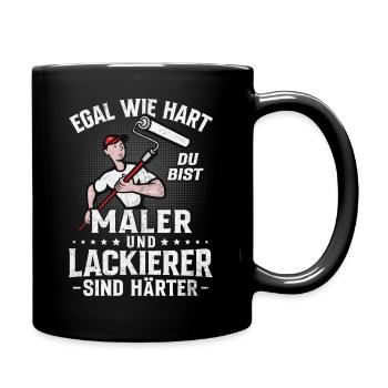 Maler Und Lackierer - Tasse einfarbig - Schwarz - Rechts