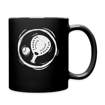 Padel Players Racket Playing Padel Vintage - Full Colour Mug - black - Right