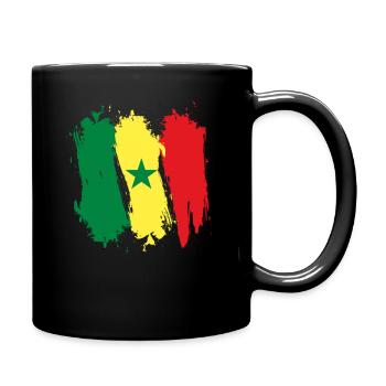 Senegal - Tasse einfarbig - Schwarz - Rechts