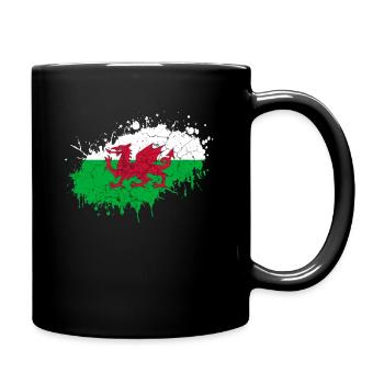 Wales - Full Colour Mug - black - Right