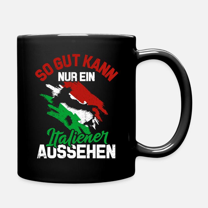 Italien - Tasse einfarbig - Schwarz
