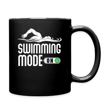 Natation nageur cadeau - Mug uni - noir - Droite