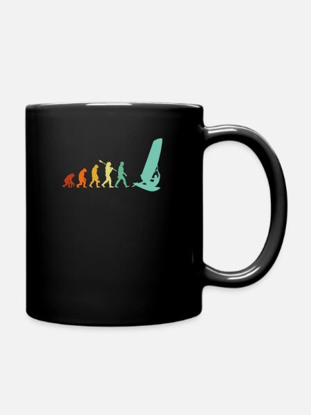 windsurfing evolution, windsurf - Mug uni - noir