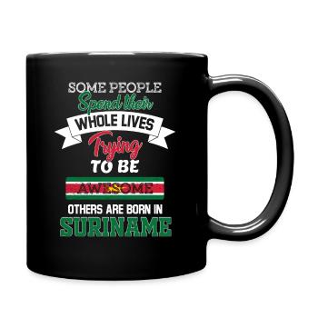 Né au Suriname - Mug uni - noir - Droite