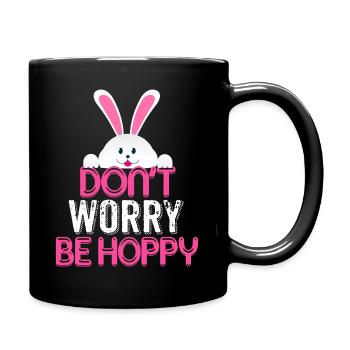 Don't worry be hoppy - Full Colour Mug - black - Right