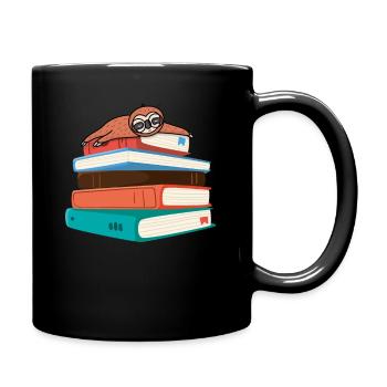 Buch - Tasse einfarbig - Schwarz - Rechts