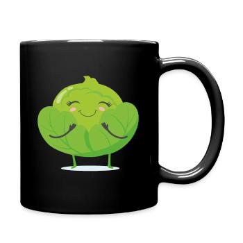 Salade - Chemise - Mug uni - noir - Droite